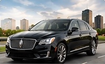 Black executive sedan